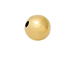 14K Gold - 4mm Round Bright Beads Large Hole