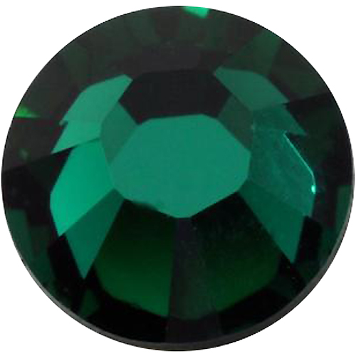 1440 Emerald - 2058 Swarovski SS12 Glue On Flat Backs  