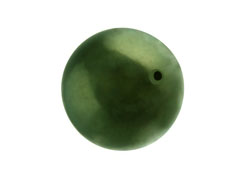 Dark Green -  14mm Round Larger hole Swarovski Crystal Pearls Strand of 25
