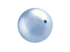 Light Blue -  12mm Round Swarovski Crystal Pearls Pack of 25