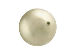 Platinum -  14mm Round Larger hole Swarovski Crystal Pearls Strand  of 25