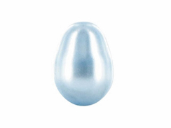 Light Blue -  11x8mm Teardrop Swarovski Crystal Pearls Strand of 50