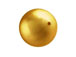 Bright Gold -  4mm Round Swarovski Crystal Pearls Strand of 100