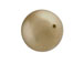 Bronze -  14mm Round Larger hole Swarovski Crystal Pearls Strand of 25