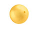 Gold -  5mm Round Swarovski Crystal Pearls Strand  of 100