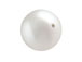 White -  14mm Round Larger hole Swarovski Crystal Pearls Strand of 25