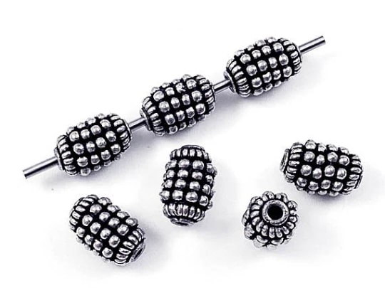 12mm Bali Style Silver Bead *VERY SPECIAL PRICE*  @ 0.60 to 0.50/gm