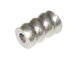 Twisted Tube beads Bright Silver Finish