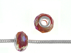 Sweetheart AB Faceted Glass Bead