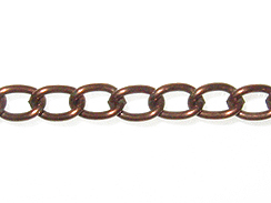 Curb Chain: Antique Copper Finish