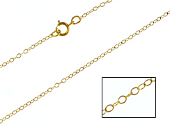 18-inch 14K Gold Filled 1.3mm Flat Cable Chain Necklace