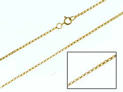 18-inch 14K Gold Filled 1.4mm Rolo Chain Finished Necklace