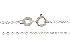 18-inch Sterling Silver 025 Cable Finished Chain 