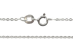 18-inch Sterling Silver Cable Chain 
