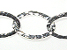 Fancy Hammered Oval Chain: Silver Plated