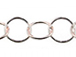 Circle Link Chain - Rhodium Plated 
