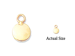5mm Gold-Filled Flat Round Charm
