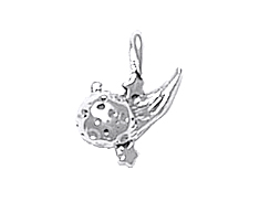 Sterling Silver Comet Charm 