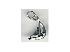 Sterling Silver Sailboat Charm with Jumpring  **OUT OF STOCK**