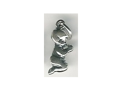 Sterling Silver Praying Child Girl Charm with Jumpring