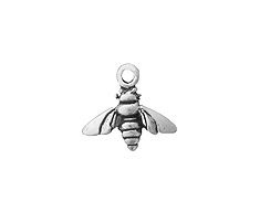 Sterling Silver Honey Bee Charm with Jump Ring