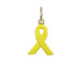  Sterling Silver Yellow Enamel Ribbon Charm with Jumpring