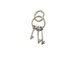 Sterling Silver Keys Charm with Jumpring