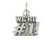 Sterling Silver We' re #1! Charm with Jumpring