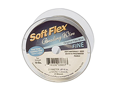 1000 Feet - Soft Flex .014 inch FINE 21 Strand Wire  Clear (Satin Silver)