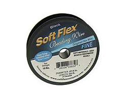30 Feet - Soft Flex .014 inch FINE 21 Strand Wire  Black