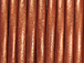 1 Yard - Burnt Orange Metallic Leather 1.5mm Round Leather Cord