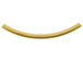Gold Filled 5x37mm Medium Plain Curved Tubes Bulk Pack of 50