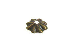 Antique Brass Plated Flower Bead Cap 