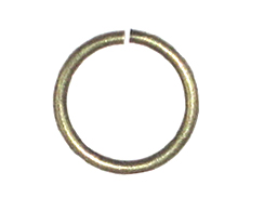 18 Gauge Round Open Jump Ring Antique Brass Plated 
