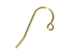 9mm 14K Gold-Filled Shepard Hook Earwire, 100 pairs or 200 pcs
