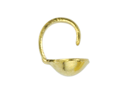 14K Gold-Filled 3mm 0.028 inch hole Clamshell Beadtip