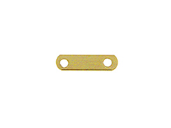 14K Gold-Filled 2-Hole Plain Spacer Bar for 6mm Beads
