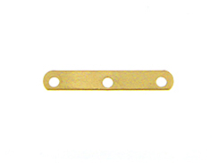 14K Gold-Filled 3-Hole Plain Spacer Bar for 4mm Beads