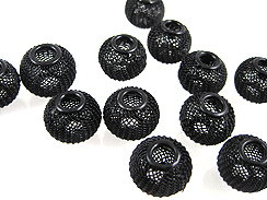 14mm PAParazzi Mesh Beads - Black