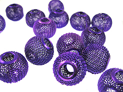 14mm PAParazzi Mesh Beads - Purple