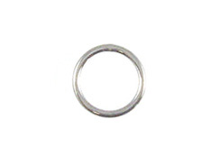 5mm Round Sterling Silver Closed Jump Rings, 22 Gauge or 0.64mm Thick