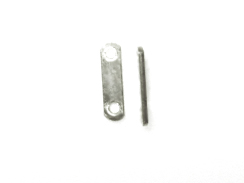 Sterling Silver 2 Hole Plain Spacer Bar for 4mm Beads