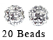 PAParazzi Beads - White Diamond
