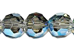 Celestial Blue 4mm Round Bead - Thunder Polish Glass Crystal