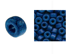 Medium Blue - 6x4mm Greek Ceramic Beads