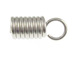 1000 - End-Spring with Loop for 4mm Cord  Nickel Plated