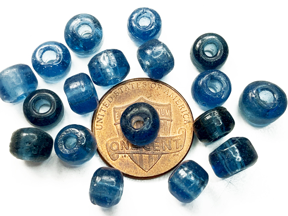 6mm Royal Blue (Translucent) Crow Beads