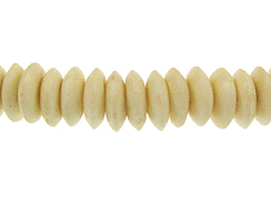 6.75mm Cream Bone Rondelle Bead Strand