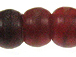 6mm Round Red Horn Bead Strand