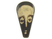 Brown Batik Bone Face Mask Piece (same as HF2 but no holes) 